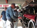 01 Ed, Tony, and Fred getting the 801 ready