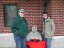 Kathy Vergenz, Marilyn Korte & Carolyn Jennrich pose at the station on a very cool late March day.....
