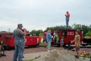70_John and Judy Woods corralling all of the kids for a photo shoot with the quadruple caboose diamond hitch