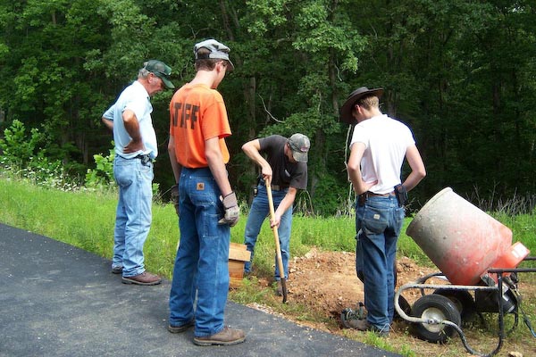 36_The concrete crew - Wilbur Ness, Scooter, Alex, and Chance