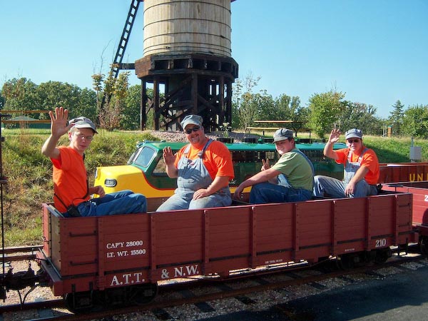 110_A gondola full of young railroad dudes - look out!